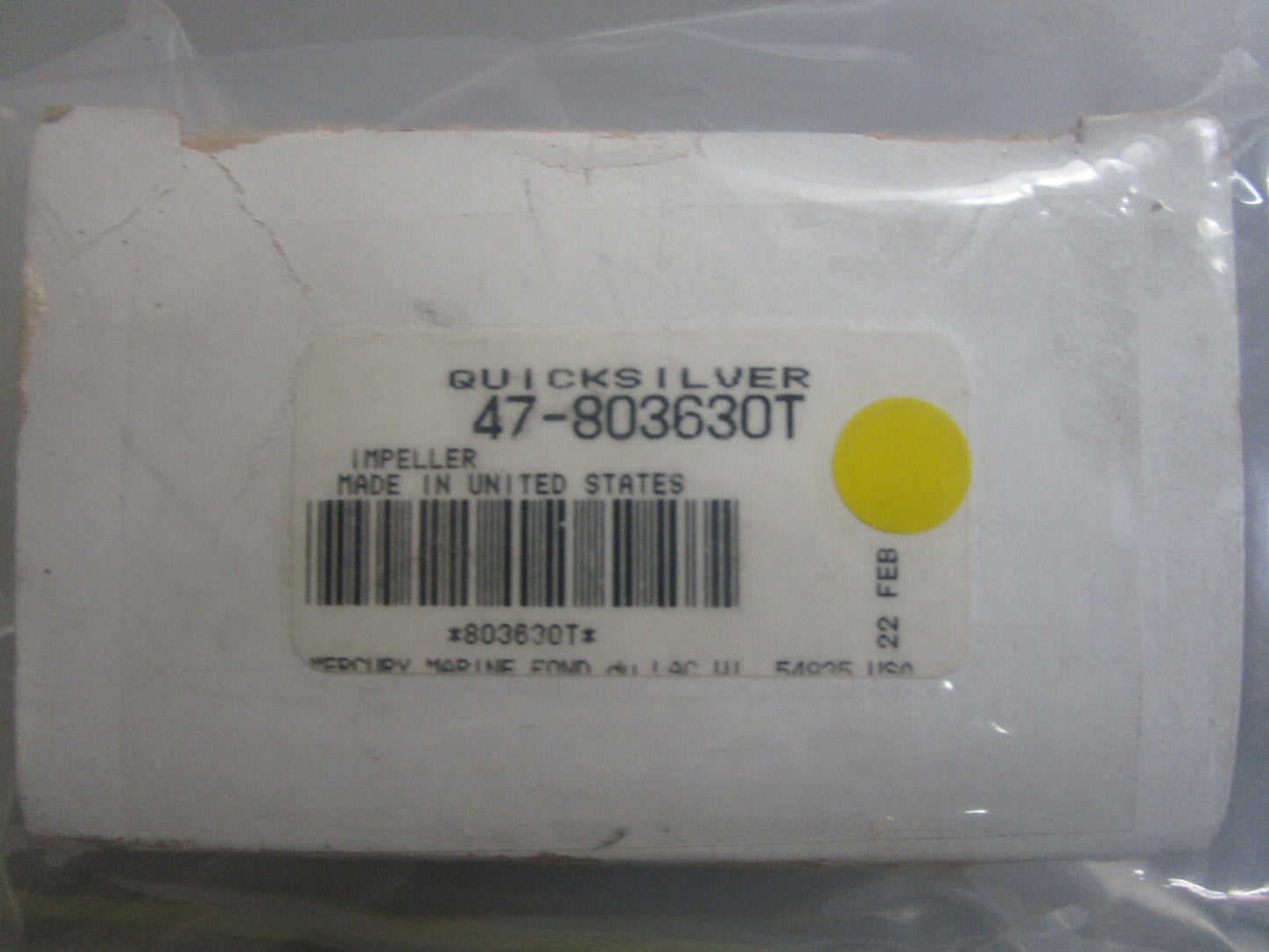 *NEW OEM* 0810 Mercury Quicksilver Impeller 47-803630T