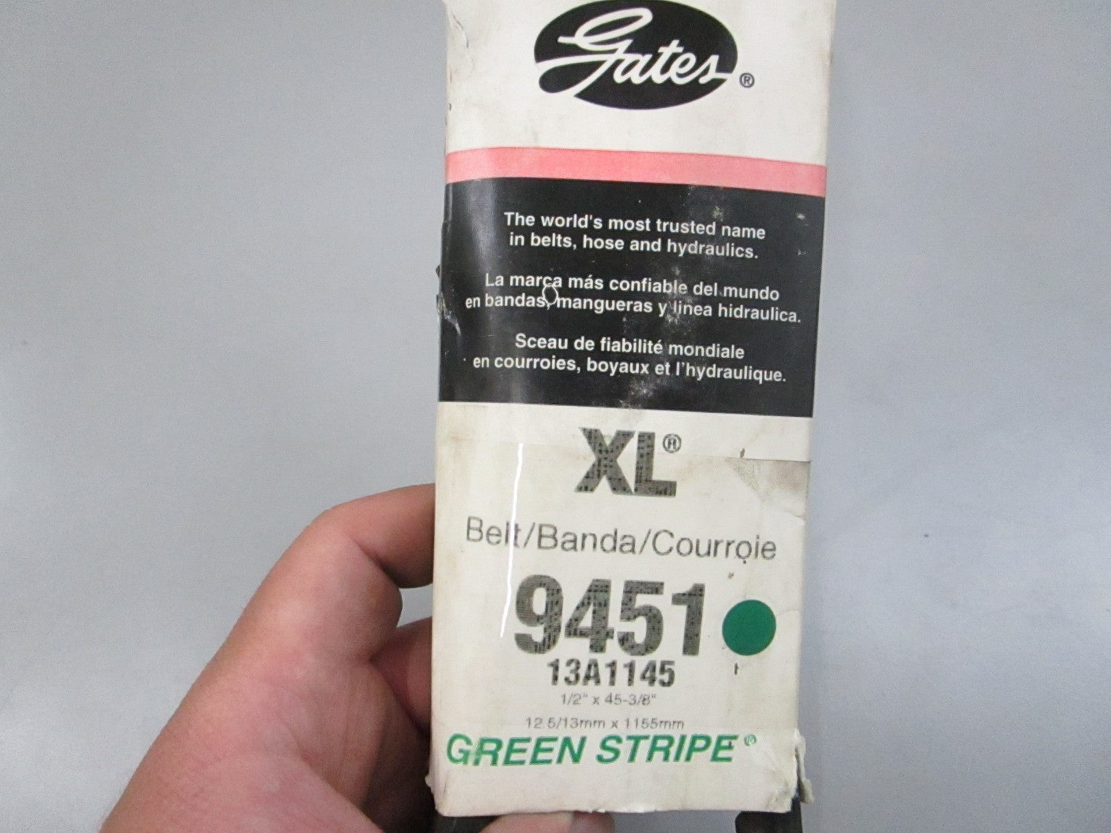 Gates 9451 Automotive XL V-Belt Notched 45in NEW 0810