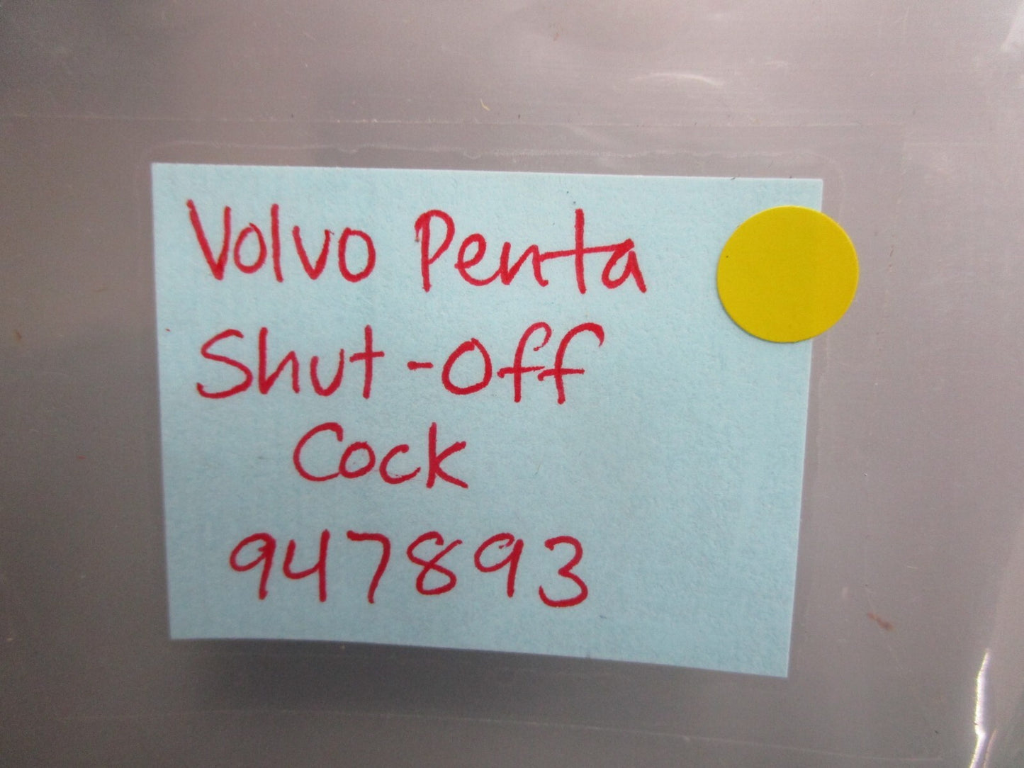 *NEW OEM* 0820 Volvo Penta Shut-Off Cock 947893