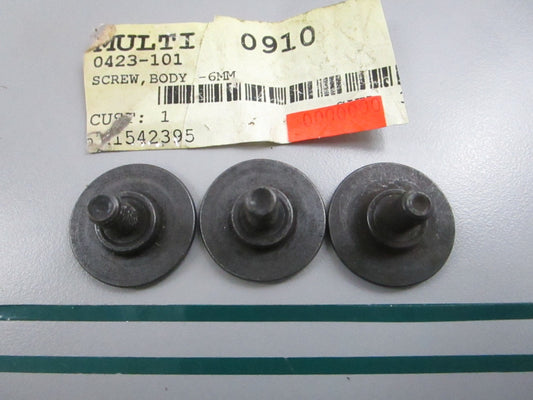 Arctic Cat NEW OEM Body Screw 6MM 0423-101 ATV NOS (LOT OF 3) 0810