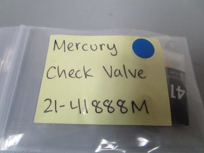 *NEW OEM* 0810 Mercury Quicksilver Check Valve 21-41888M