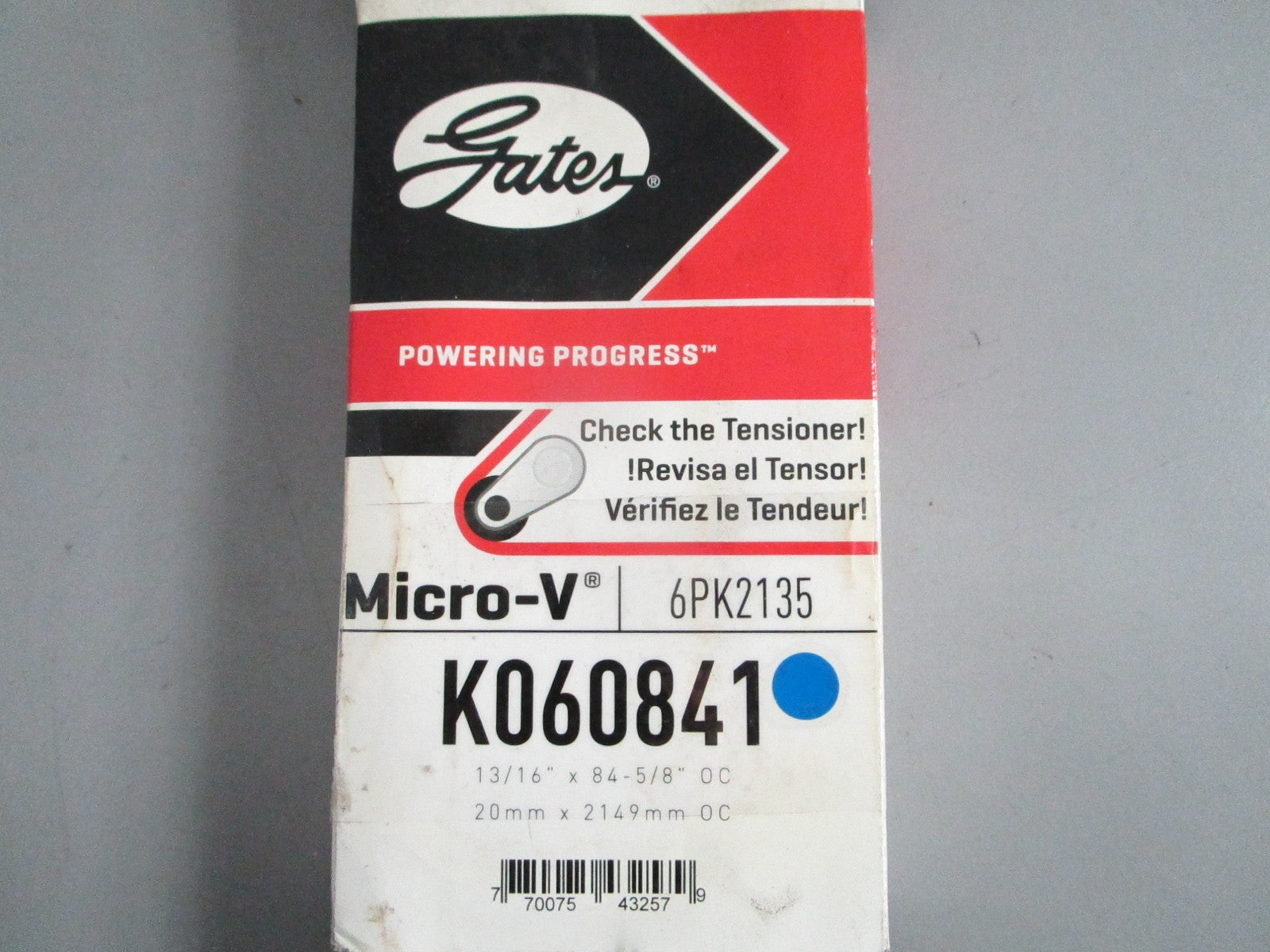 NEW K060841 Gates Micro-V Serpentine Belt 0820