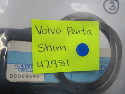 NEW OEM 42981 Volvo Penta Shim 0810