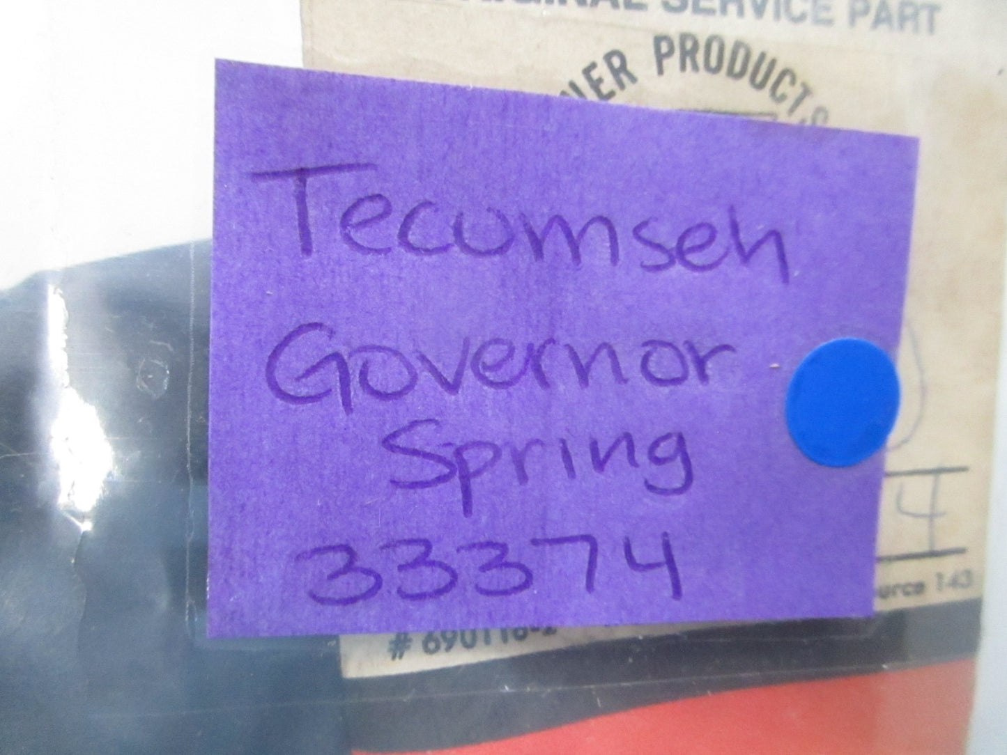 NEW OEM 33374 Tecumseh Governor Spring 0810