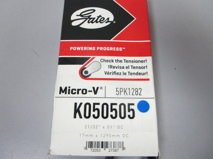 NEW K050505 Gates Micro-V 21/32" x 51" Serpentine Belt 0720