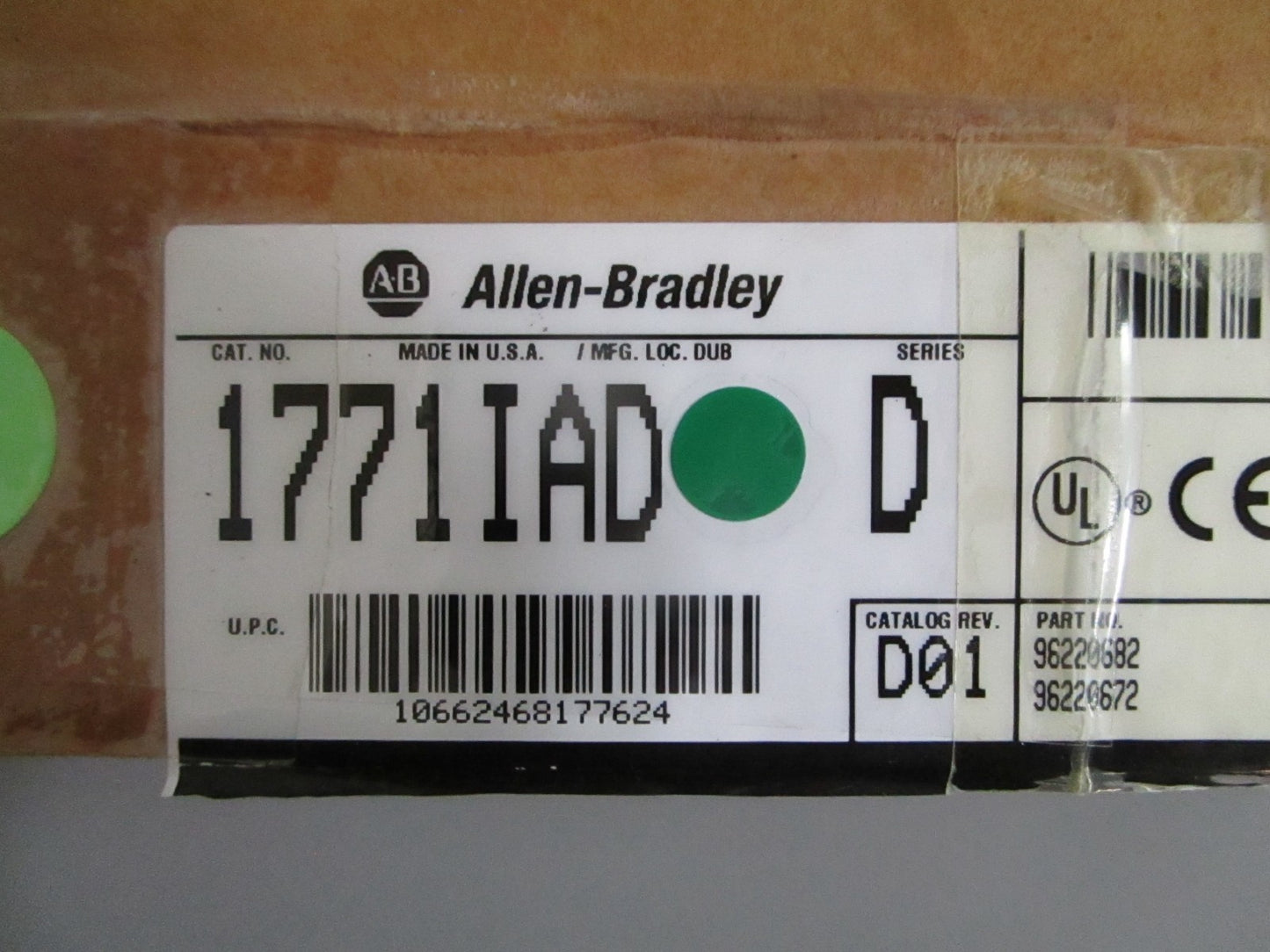 Allen-Bradley 1771-IAD PLC-5 16-Pt 120VAC DC Digital Input Module NEW OEM 0820