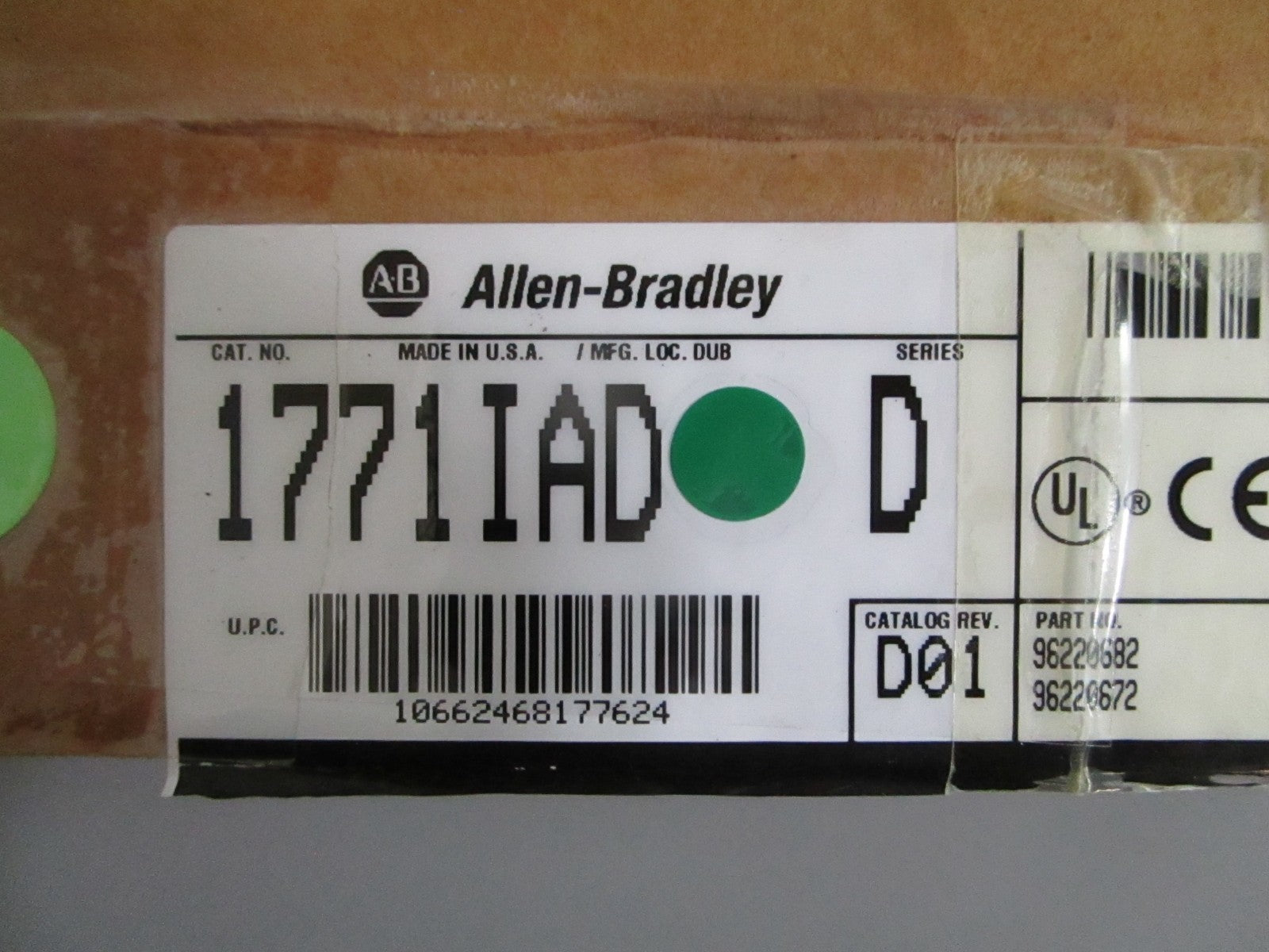 Allen-Bradley 1771-IAD PLC-5 16-Pt 120VAC DC Digital Input Module NEW OEM 0820