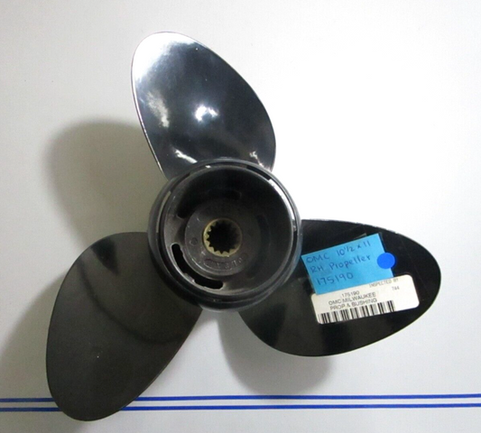 *NEW OEM* 0720 OMC Johnson Evinrude 10 ½ x 11 RH Propeller 175190 0175190