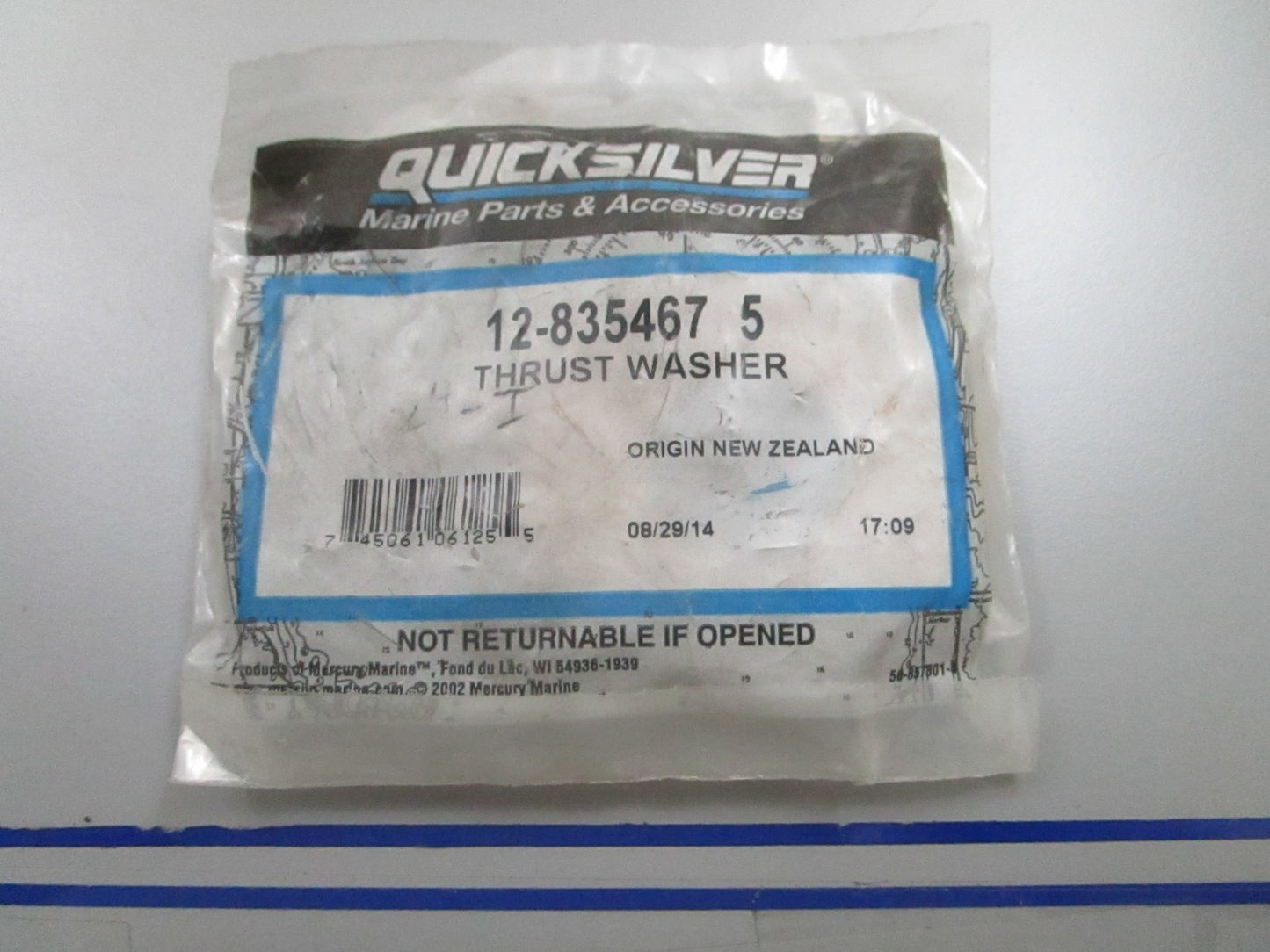 *NEW OEM* 0810 Mercury Quicksilver Thrust Washer 12-835467 5