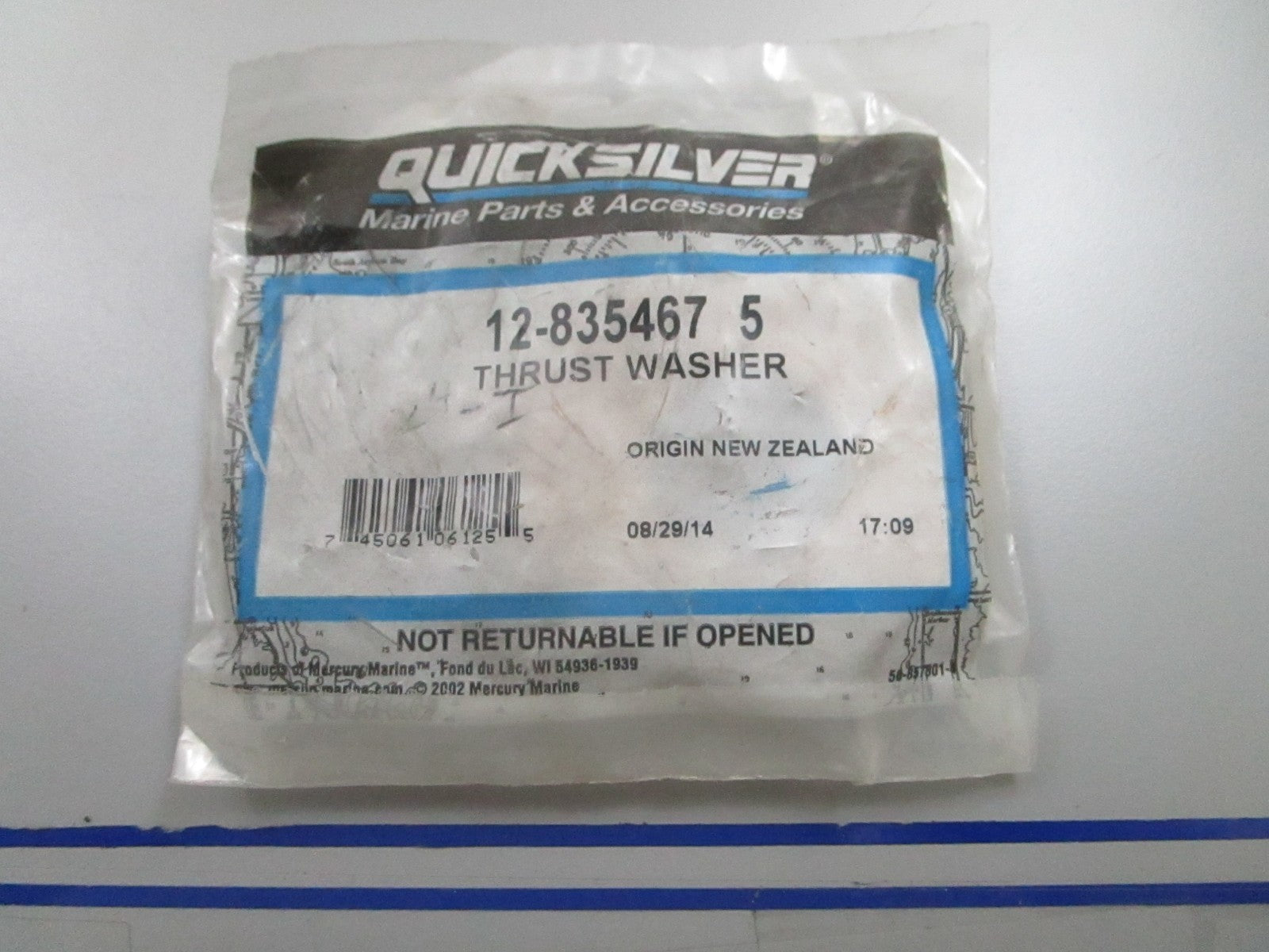 *NEW OEM* 0810 Mercury Quicksilver Thrust Washer 12-835467 5