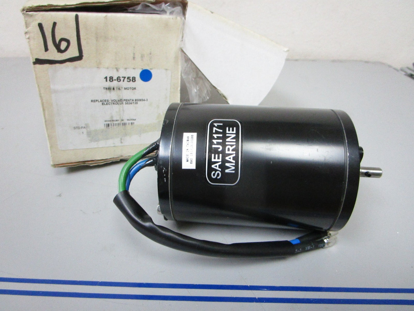 *NEW* 0720 Sierra Trim Tilt Motor 18-6758 Replaces: Volvo 850834