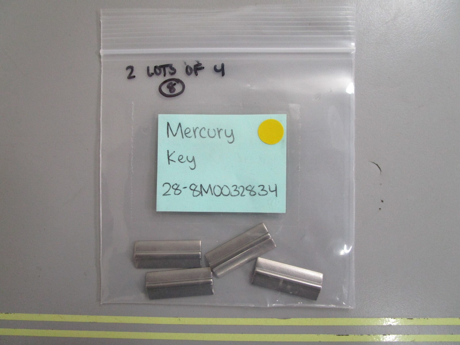 *NEW OEM* (LOT OF 4) 0810 Mercury Quicksilver Key 28-8M0032834