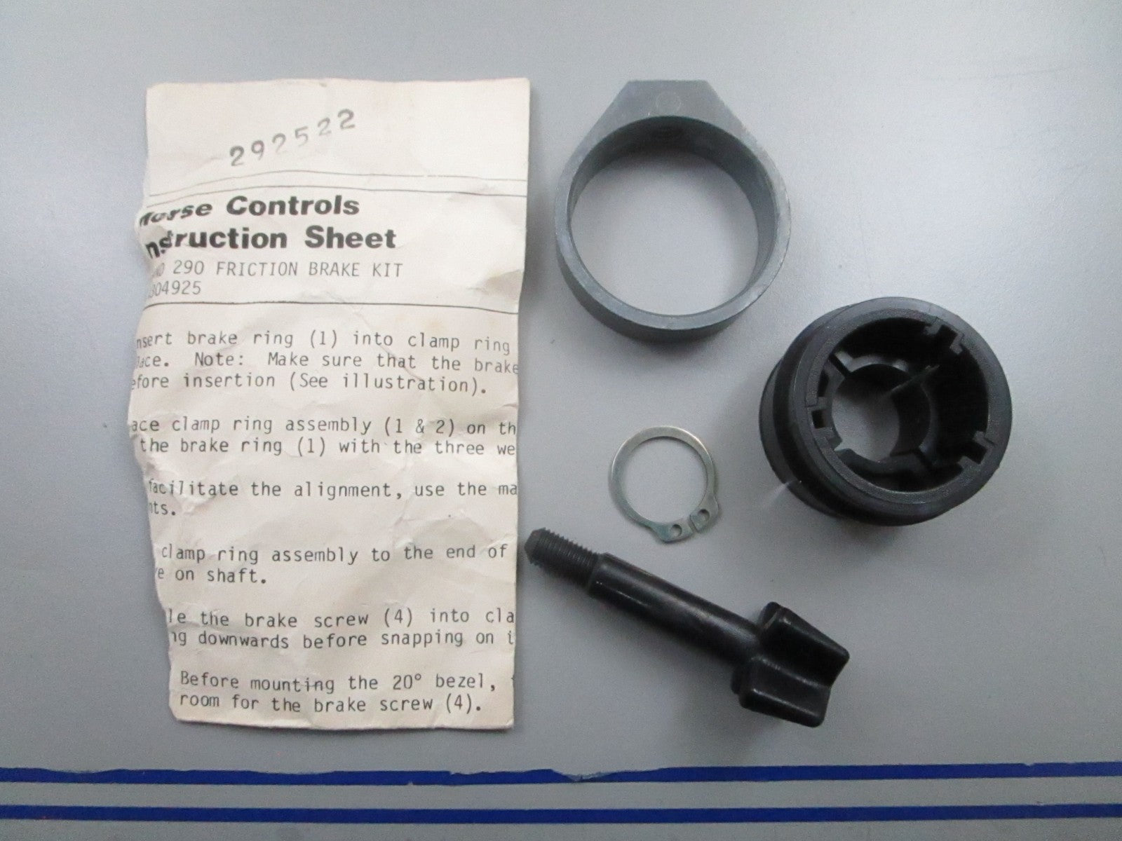 *NEW* 0810 Morse Command 290 Friction Brake Kit 292522