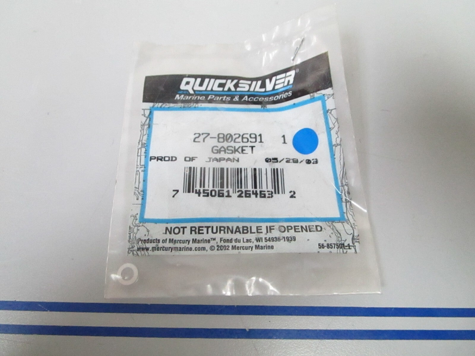 *NEW OEM* 0810 Mercury Quicksilver Gasket 27-802691 1
