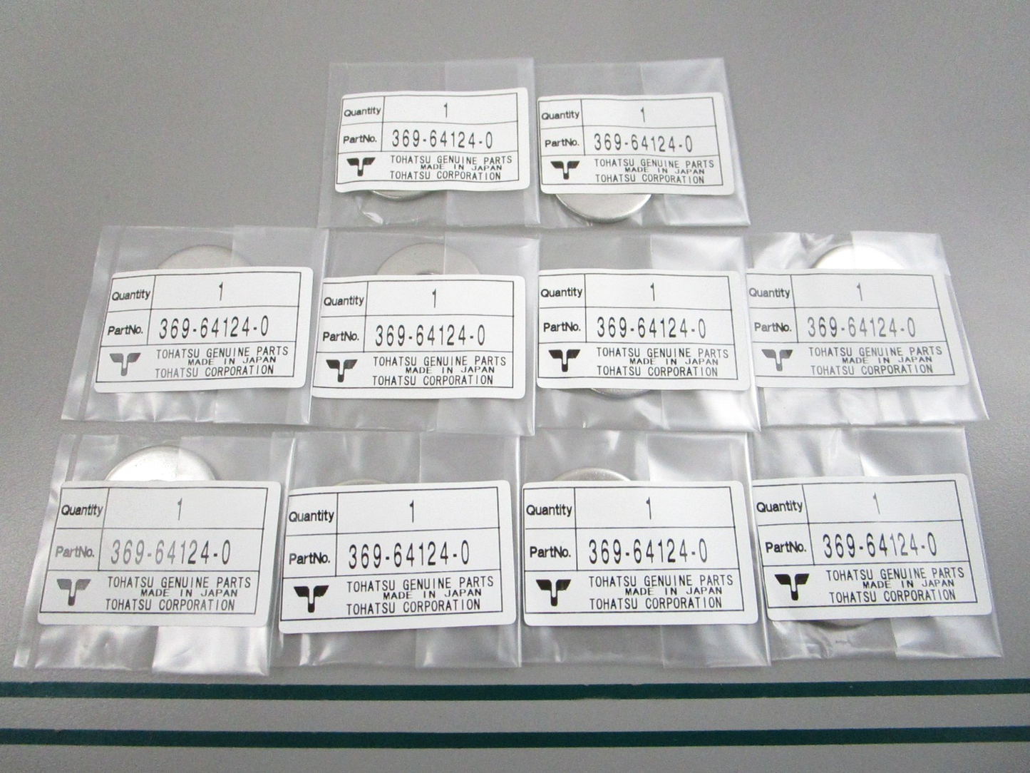 NEW OEM (LOT OF 10) 369-64124-0 369641240 Tohatsu Washer 0810