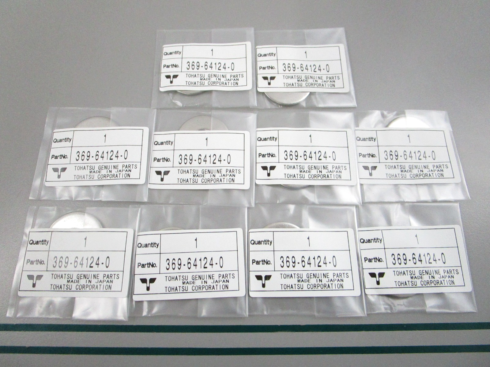 NEW OEM (LOT OF 10) 369-64124-0 369641240 Tohatsu Washer 0810