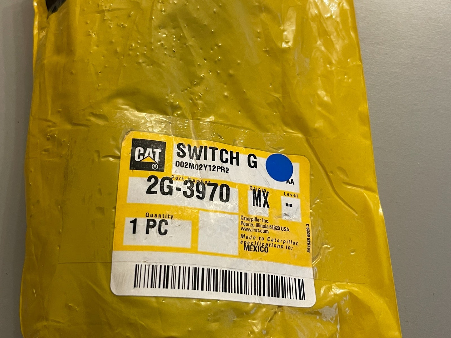 NEW OEM 2G-3970 CAT Caterpillar Control Switch Handle Assembly 0720
