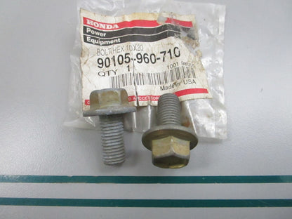 NEW OEM (LOT OF 2) 90105-960-710 Honda Bolt 0810