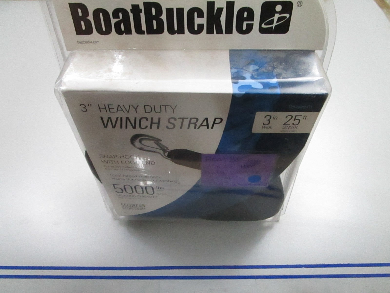 *NEW* 0810 Boat Buckle 3" X 25' Heavy Duty Strap F14213
