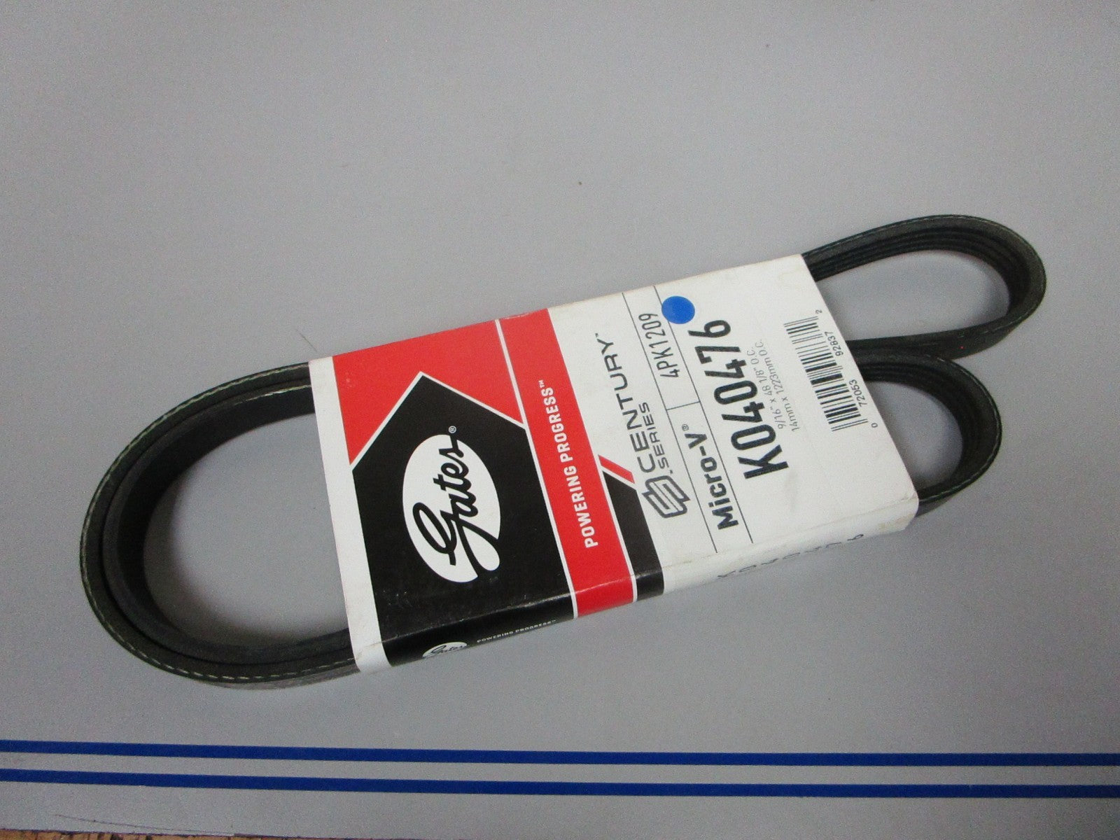 NEW K040476 Gates Micro-V 9/16" x 48 ⅛" Serpentine Belt 0720