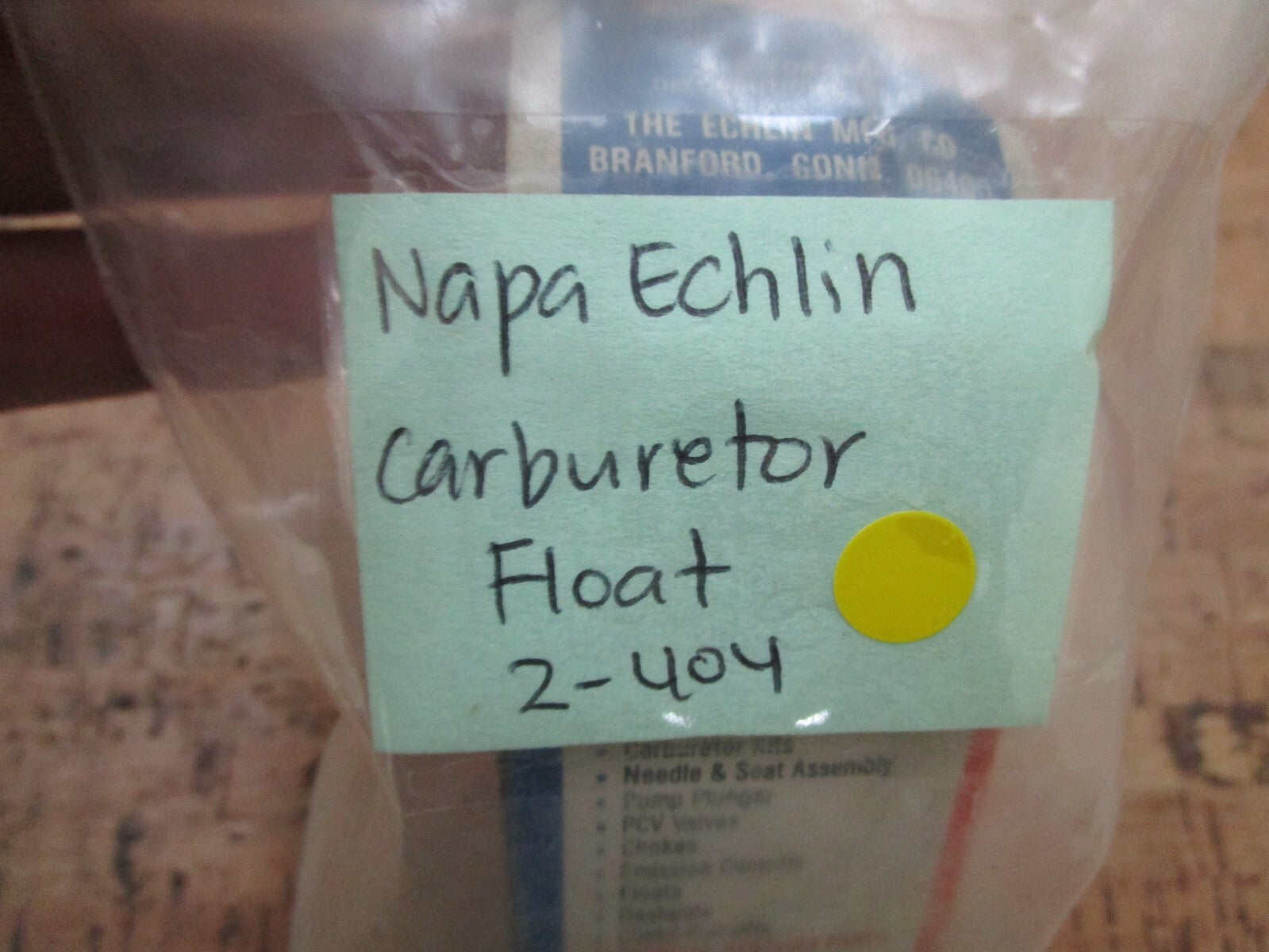 *NEW* 0750 Napa Echlin CARBURETOR FLOAT 2-404