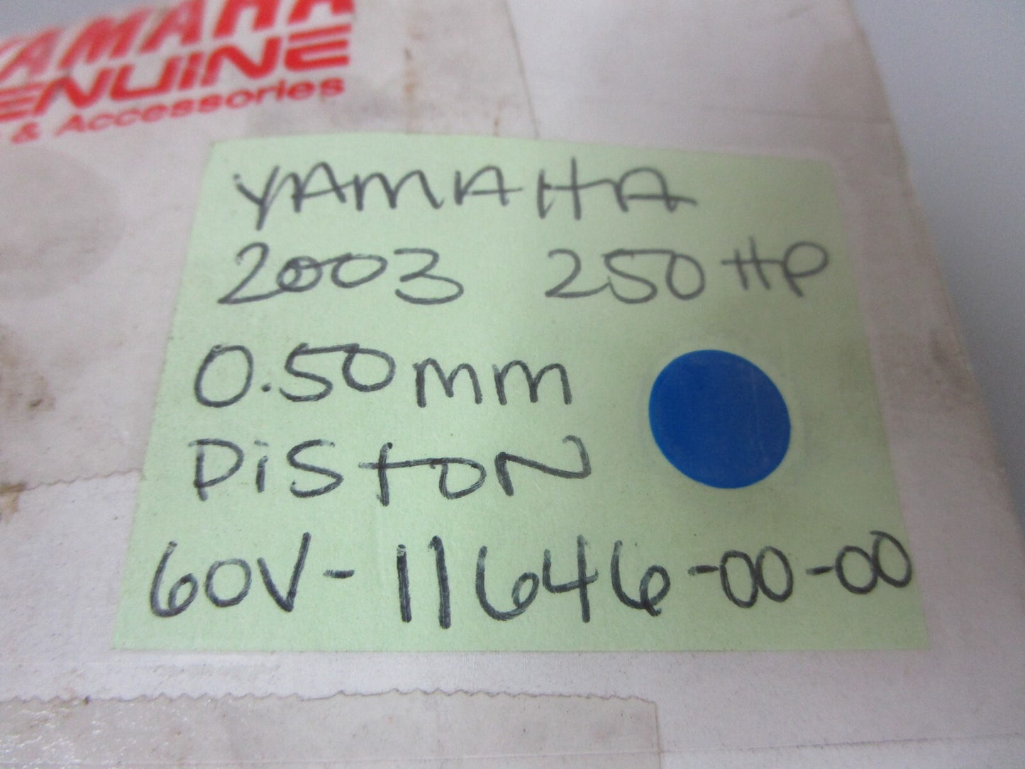*NEW OEM* 0720 Yamaha 2003 250hp 0.50MM Piston Assembly 60V-11646-00-00