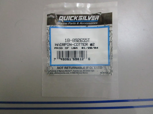 *NEW OEM* (LOT OF 2) 0810 Mercury Quicksilver Hair Pin 18-892655T