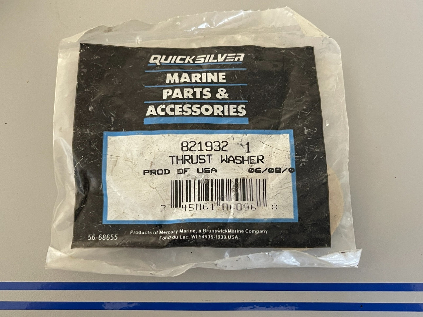 *NEW OEM* 0810 Mercury Quicksilver Thrust Washer 8219321