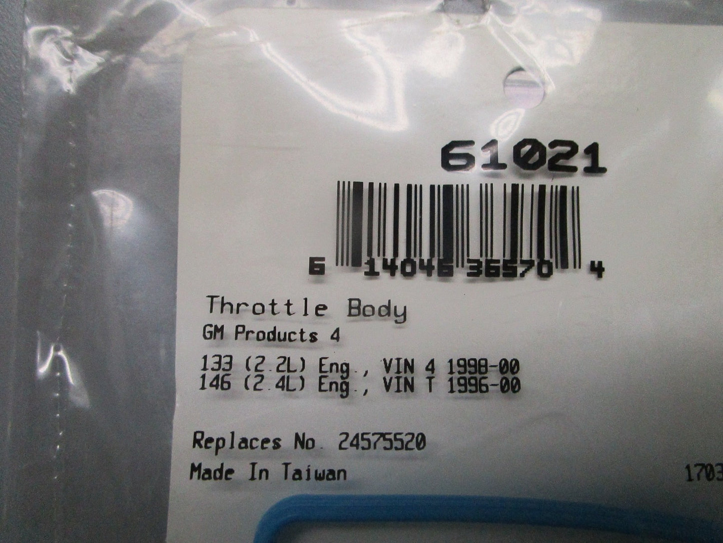 *NEW* 0810 Fel-Pro Throttle Body Gasket 61021