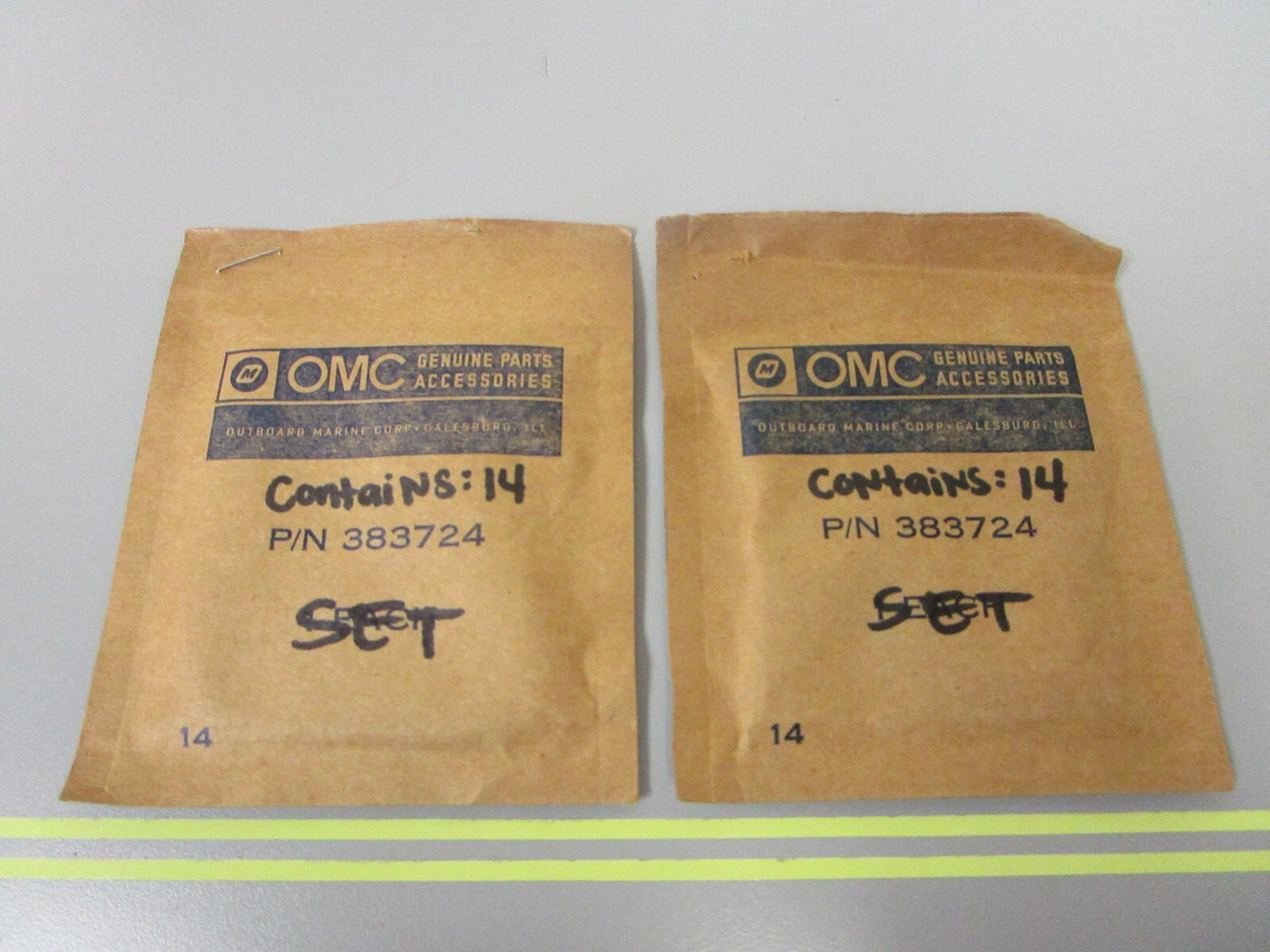 *NEW OEM* (LOT OF 2) 0810 OMC Johnson Evinrude 14 Needle Set Ay 383724 0383724