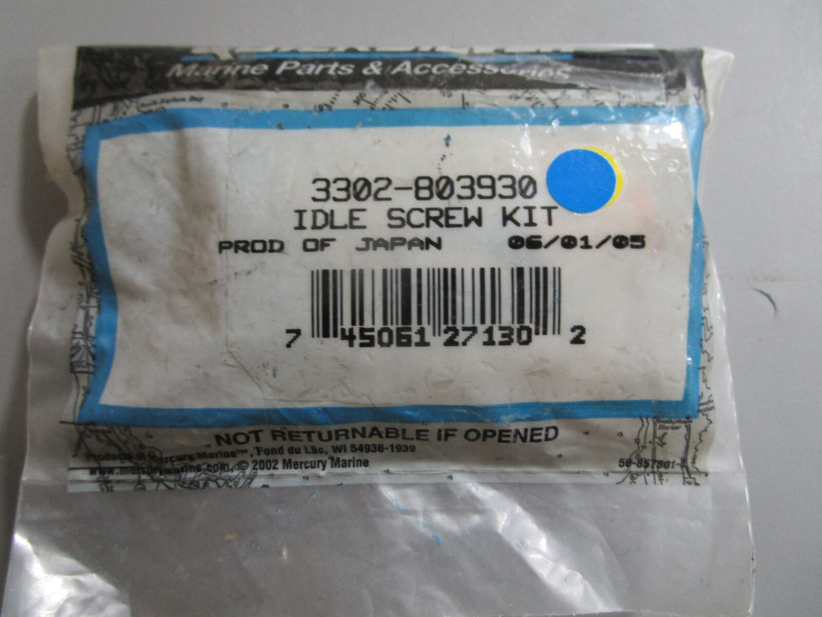 *NEW OEM* 0810 Mercury Quicksilver Idle Screw Kit 3302-803930