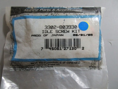 *NEW OEM* 0810 Mercury Quicksilver Idle Screw Kit 3302-803930