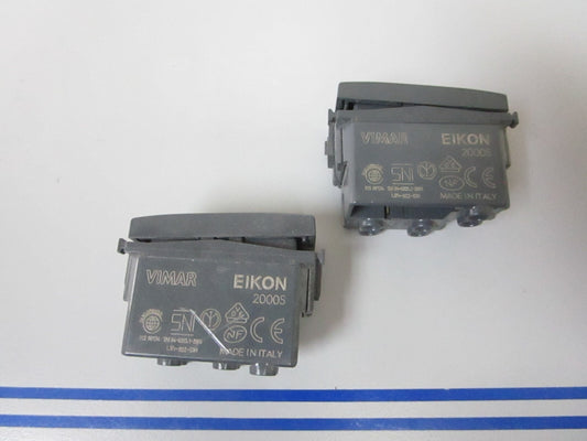 *NEW* (LOT OF 2) 0810 Vimar Eikon Rocker Switch 20005