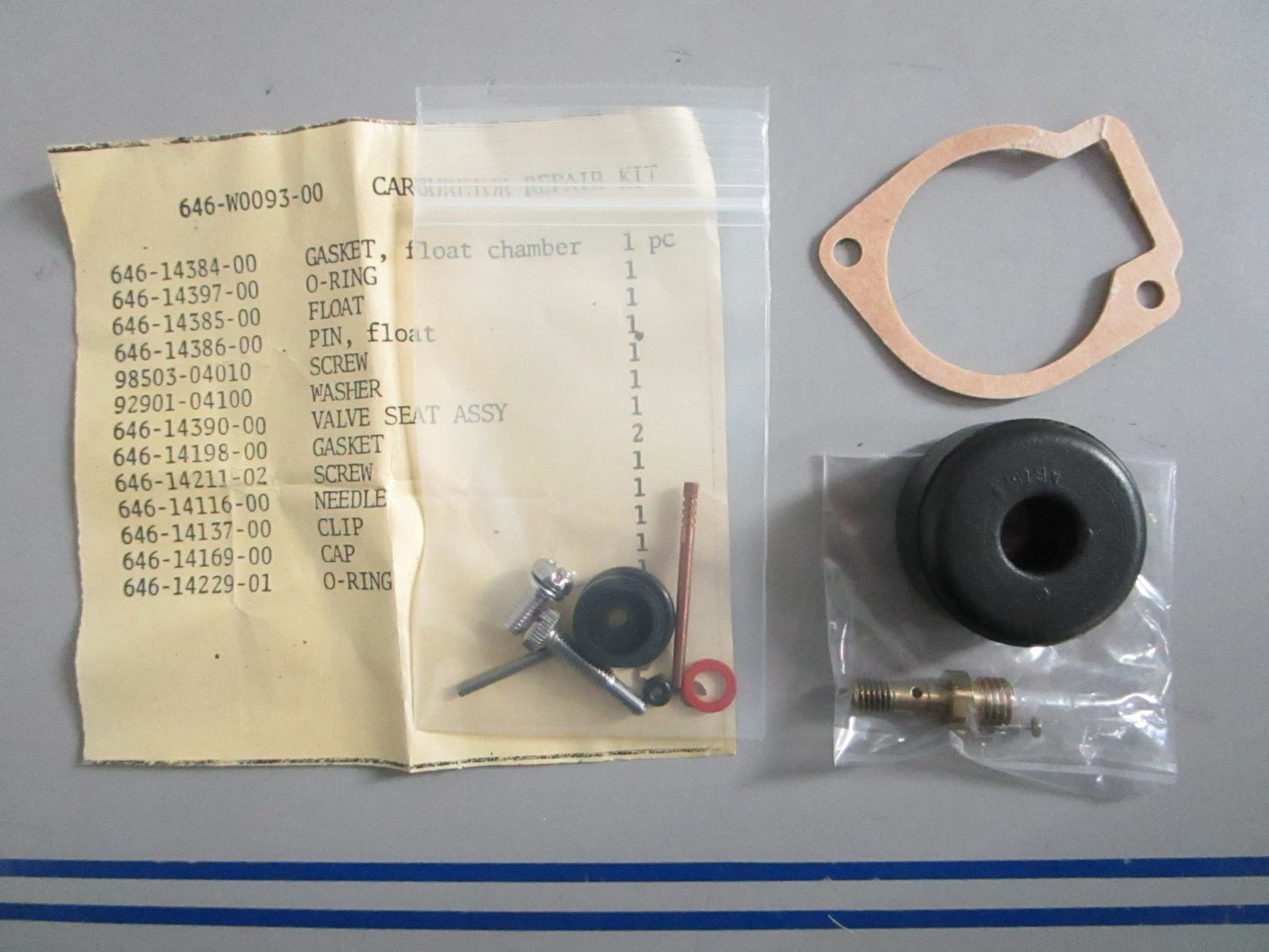 NEW OEM 84397M Mercury Quicksilver Carburetor Repair Kit 0820