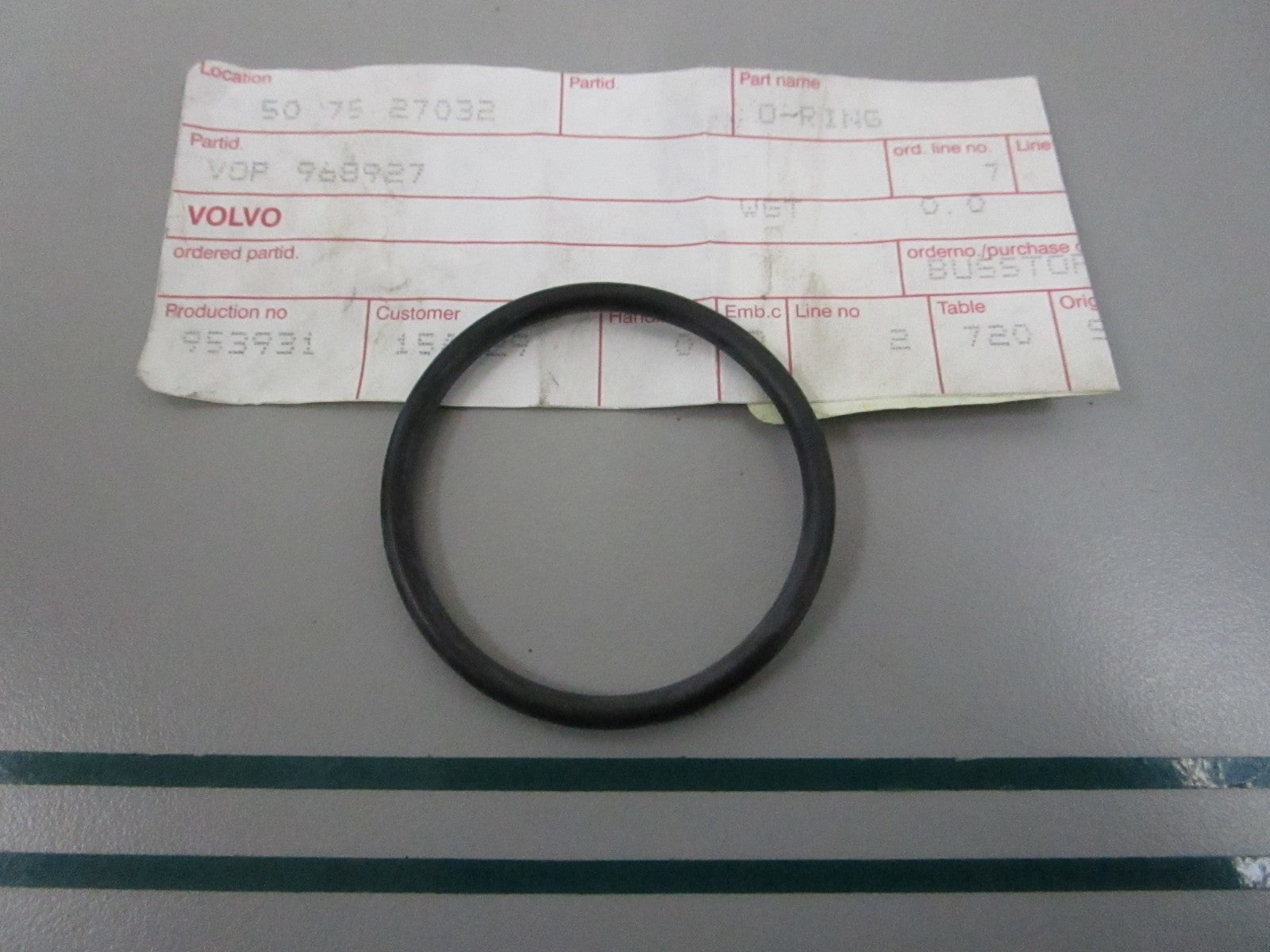 NEW OEM 968927 Volvo Penta O-Ring 0810