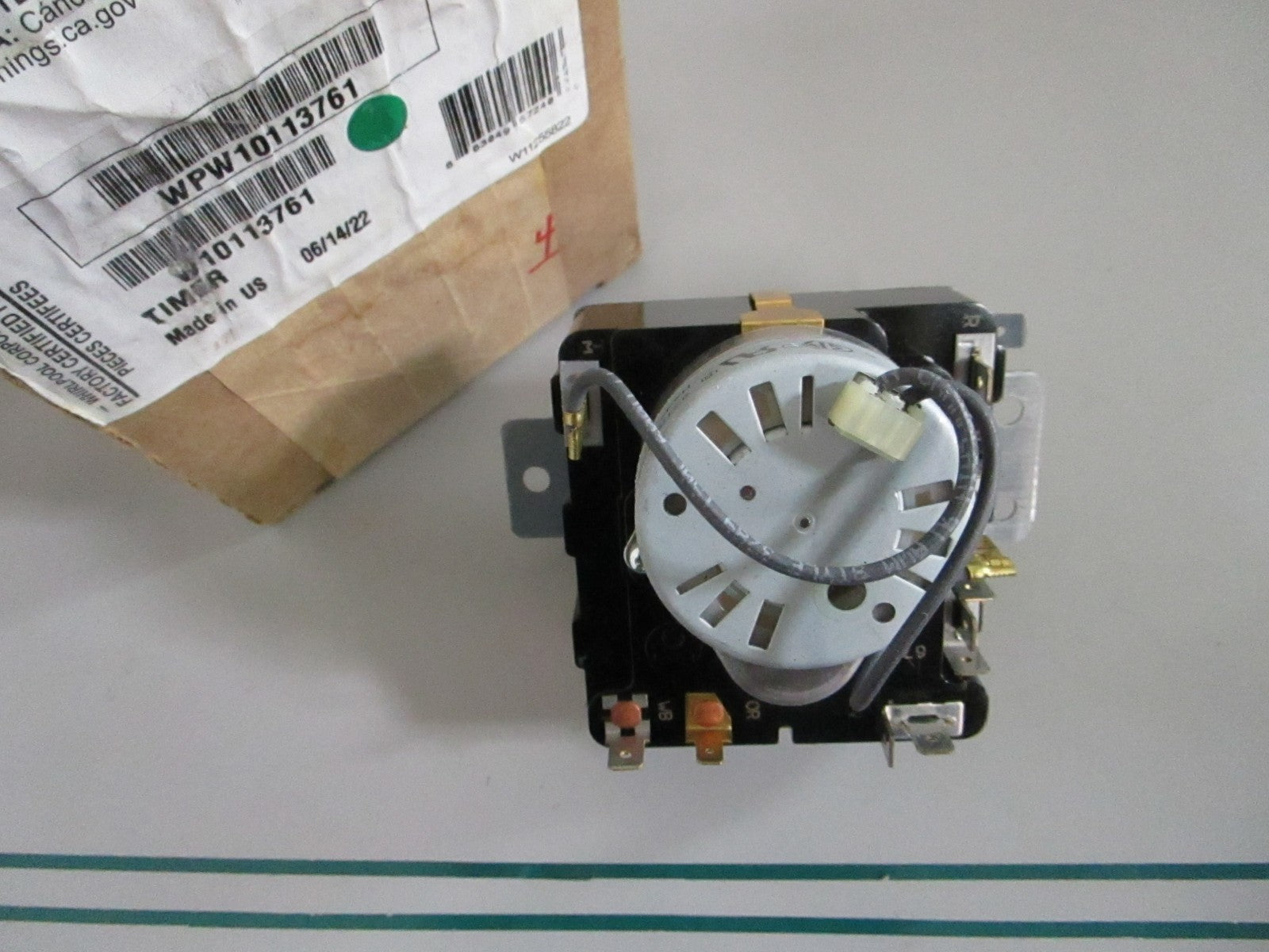 Whirlpool NEW OEM Dryer Electromechanical Timer WPW10113761 NOS Genuine 0820