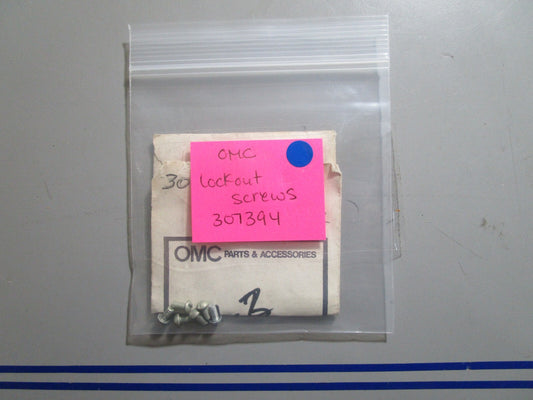 *NEW OEM* (LOT OF 6) 0810 OMC Johnson Evinrude Lockout Screws 307394 0307394