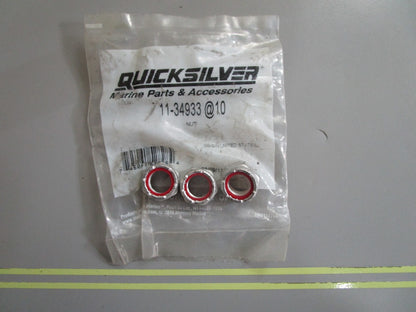 *NEW OEM* (LOT OF 3) 0810 Mercury Quicksilver Nut 11-34933