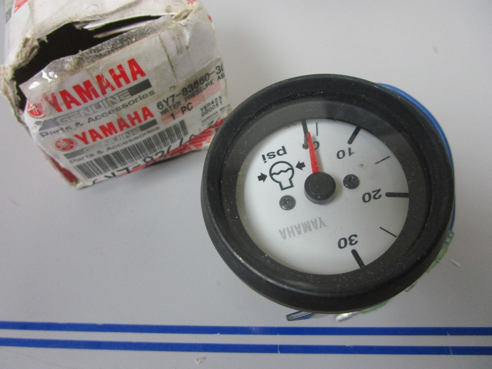 *NEW OEM* 0720 Yamaha Water PSI Pressure Meter Gauge 6Y7-83660-30-00