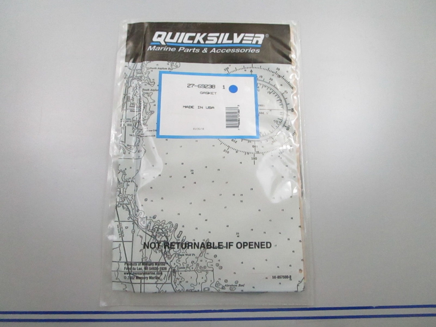 *NEW OEM* 0810 Mercury Quicksilver Gasket 27-69238 1