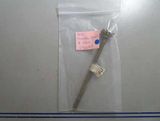 *NEW OEM* 0810 OMC Johnson Evinrude Throttle Shaft & Gear 376689 0376689