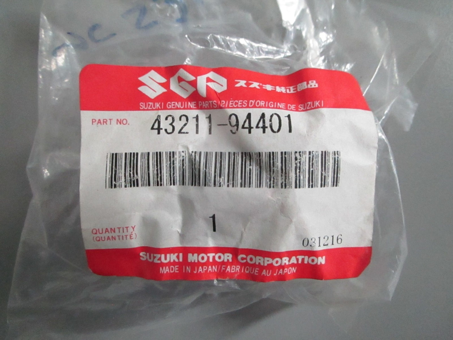 NEW OEM 43211-94401 Suzuki Swivel Bracket Bushing 0820