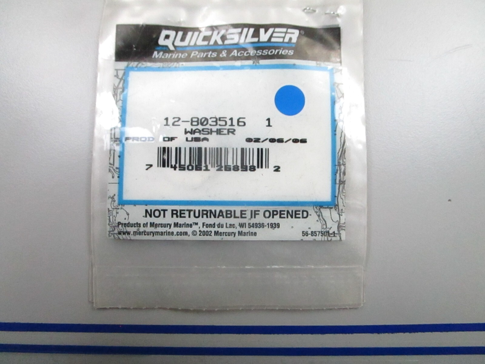 *NEW OEM* (LOT OF 3) 0810 Mercury Quicksilver Washer 12-803516 1