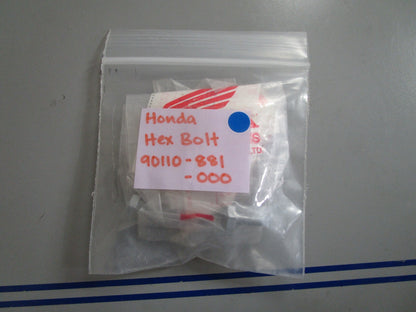*NEW OEM* (LOT OF 4) 0810 Honda Hexagon Bolt 90110-881-000