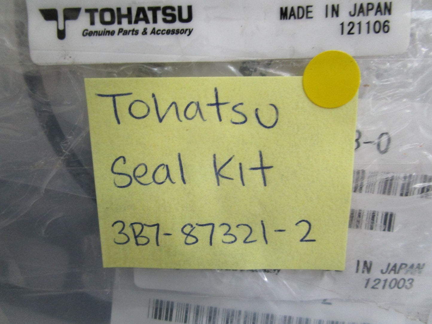 *NEW OEM* 0820 Tohatsu Seal Kit 3B7-87321-2