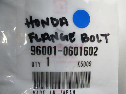 *NEW OEM* 0810 Honda Flange Bolt 96001-0601602