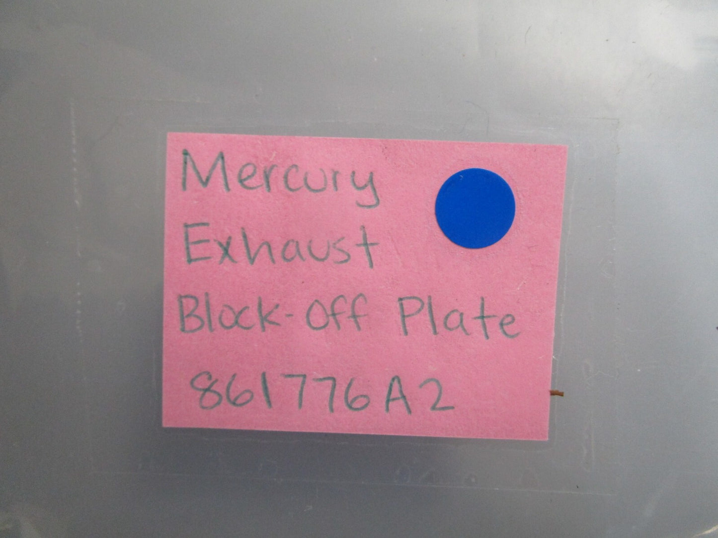 *NEW OEM* 0820 Mercury Quicksilver Exhaust Block-Off Plate 861776A2