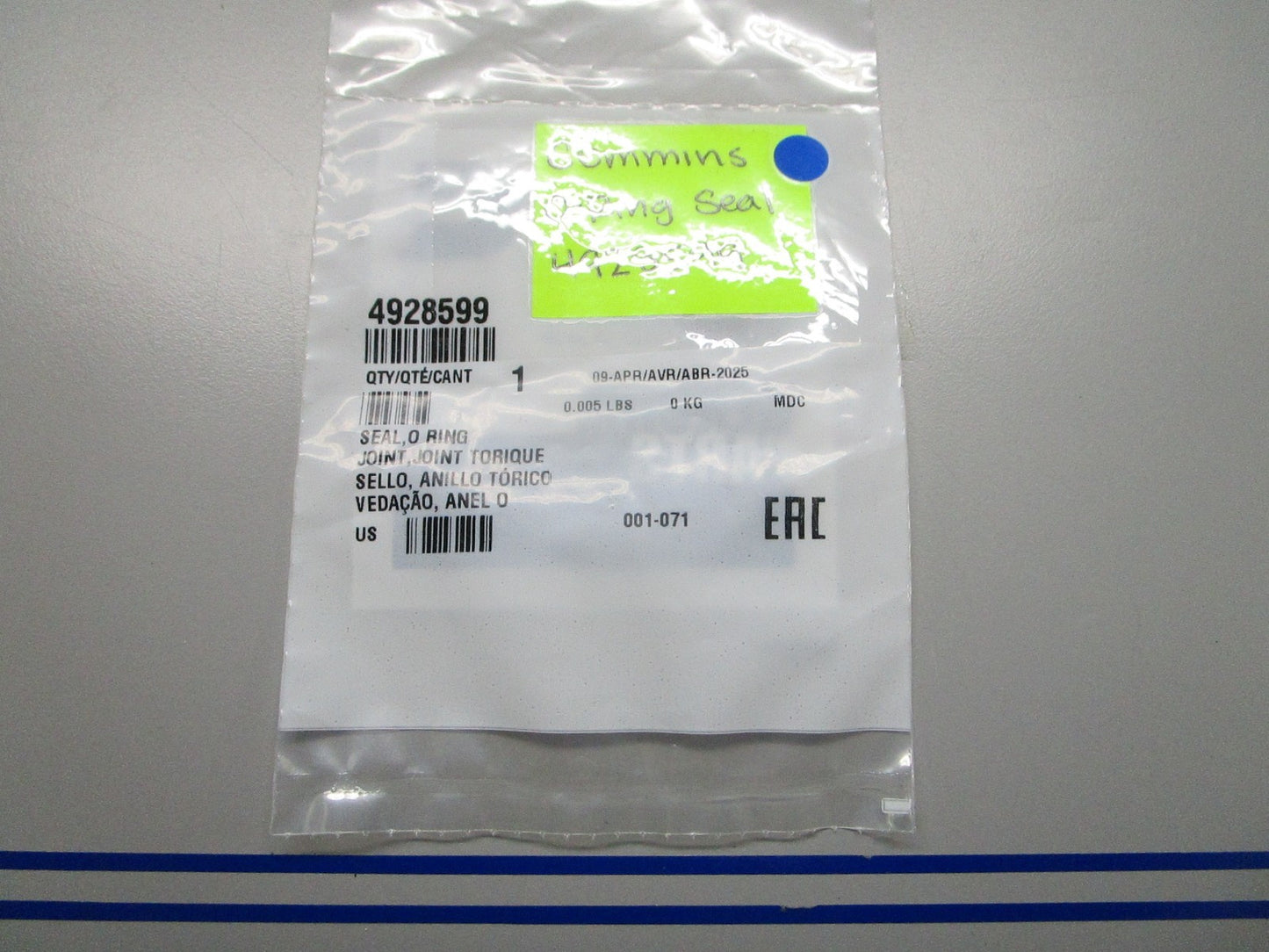 *NEW OEM* 0810 Cummins O-Ring Seal 4928599
