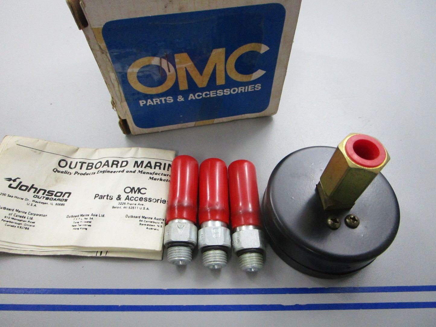 NEW OEM 983997 0983997 OMC Johnson Evinrude Pressure Gauge Kit 0810