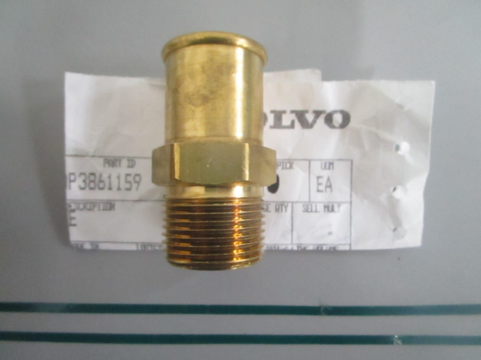 Volvo Penta 3861159 Nipple Marine Engine Fitting NOS Genuine Part NEW OEM 0820